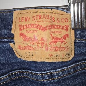 Levi's 511 Men's Blue Jeans 30 X 30 Vintage‎ Wash Boho Classic Y2k Stylish